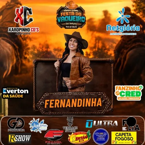 Download FERNANDINHA AO VIVO NA FESTA DO VAQUEIRO 2026 – PORTO DA FOLHA-SE SIGA XAROPINHOCDSOFICIAL
