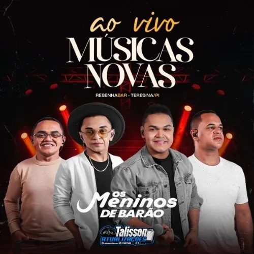 Download OS MENINOS DE BARAO – AO VIVO NO RESENHA BAR 2026 – TALISSON ATUALIZAÇÕES
