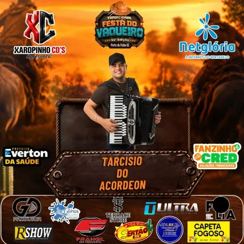 Download TARCISIO DO ACORDEON AO VIVO NA FESTA DO VAQUEIRO 2026 – PORTO DA FOLHA-SE SIGA @XAROPINHOCDSOFICIAL